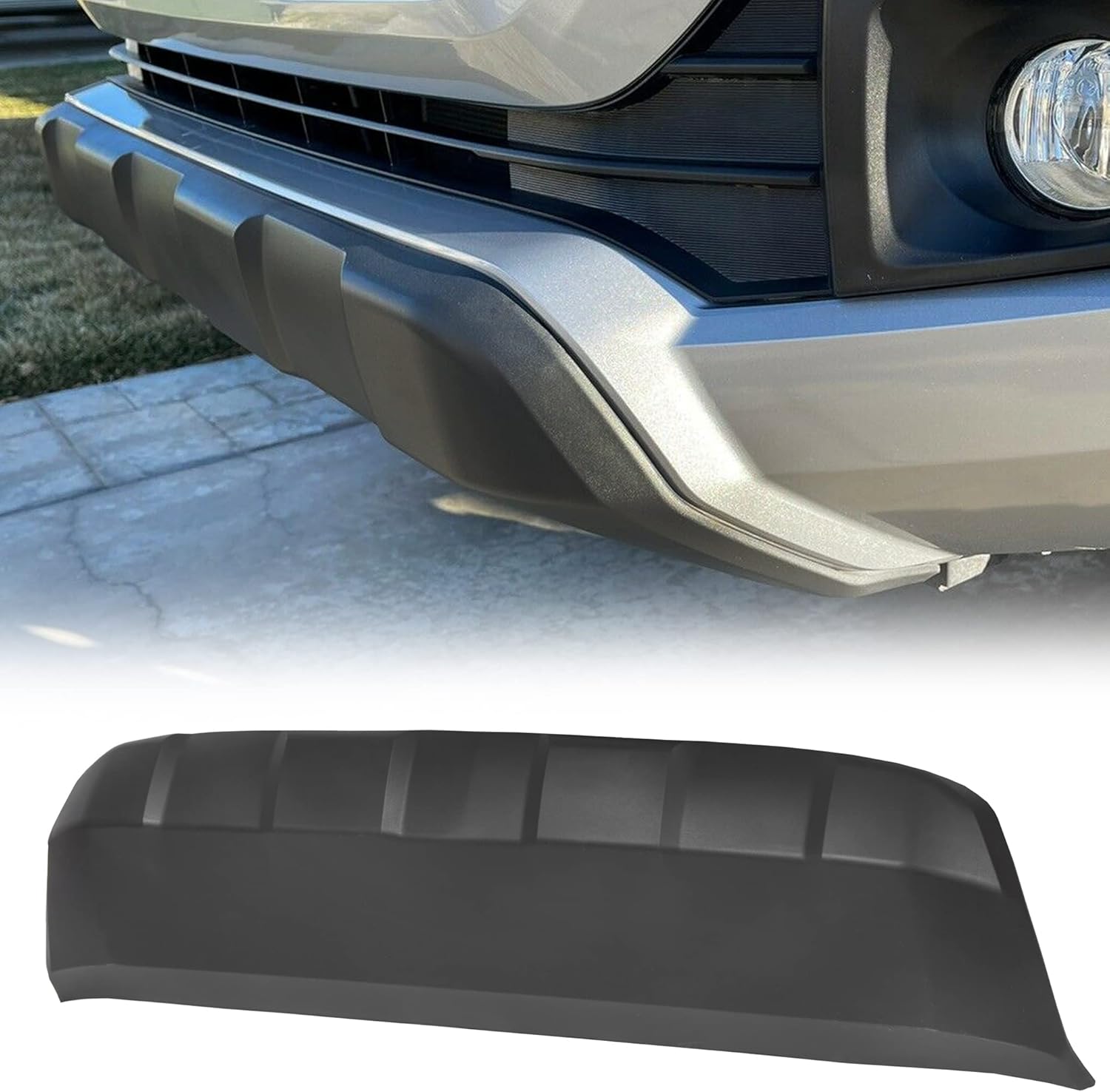 Kojem Front Lower Valance Bumper Panel Compatible with 2016-2022 Toyota Tacoma TO1095205, 5391104210, B077C14STM Air Dam Deflector Apron Skid Plate Plastic Textured Black