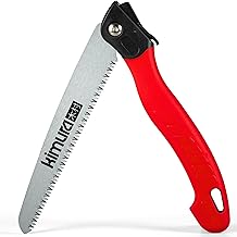 Kimura® Pro Folding Pruning Saw - Heavy Duty Premium Japanese SK5 Steel, Ergonomic Soft Non-Slip Handle, Lightweight Foldable Saw Ideal for Branches, Trimming, Camping, PVC, Hiking, Wood - 410mm