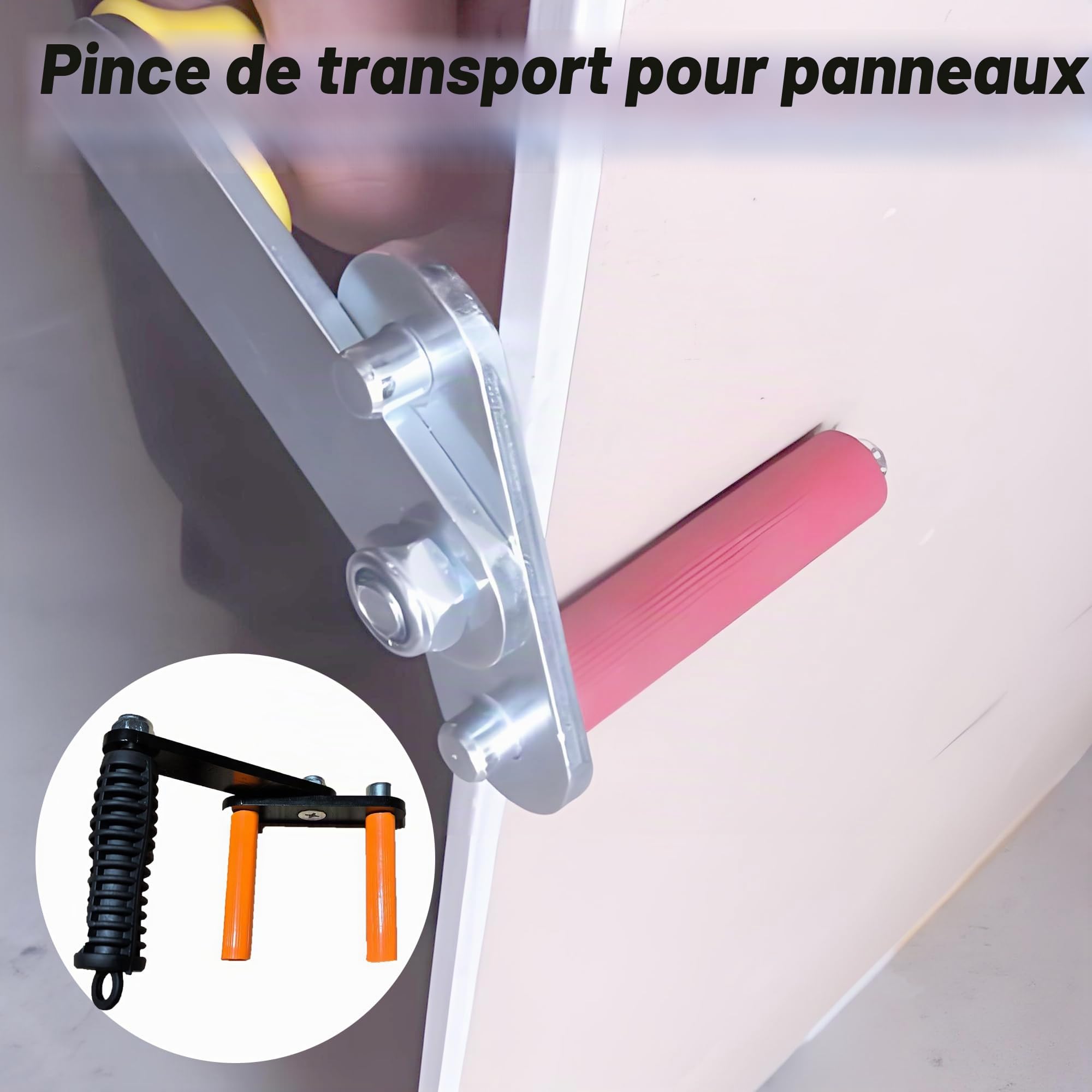 2x Porte-Plaques De Plâtre, Pinces De Support Pour Cloisons Sèches, Élévateurs De Plâtre, Poignée Bi-Matière Pour Panneaux De Contreplaqué
