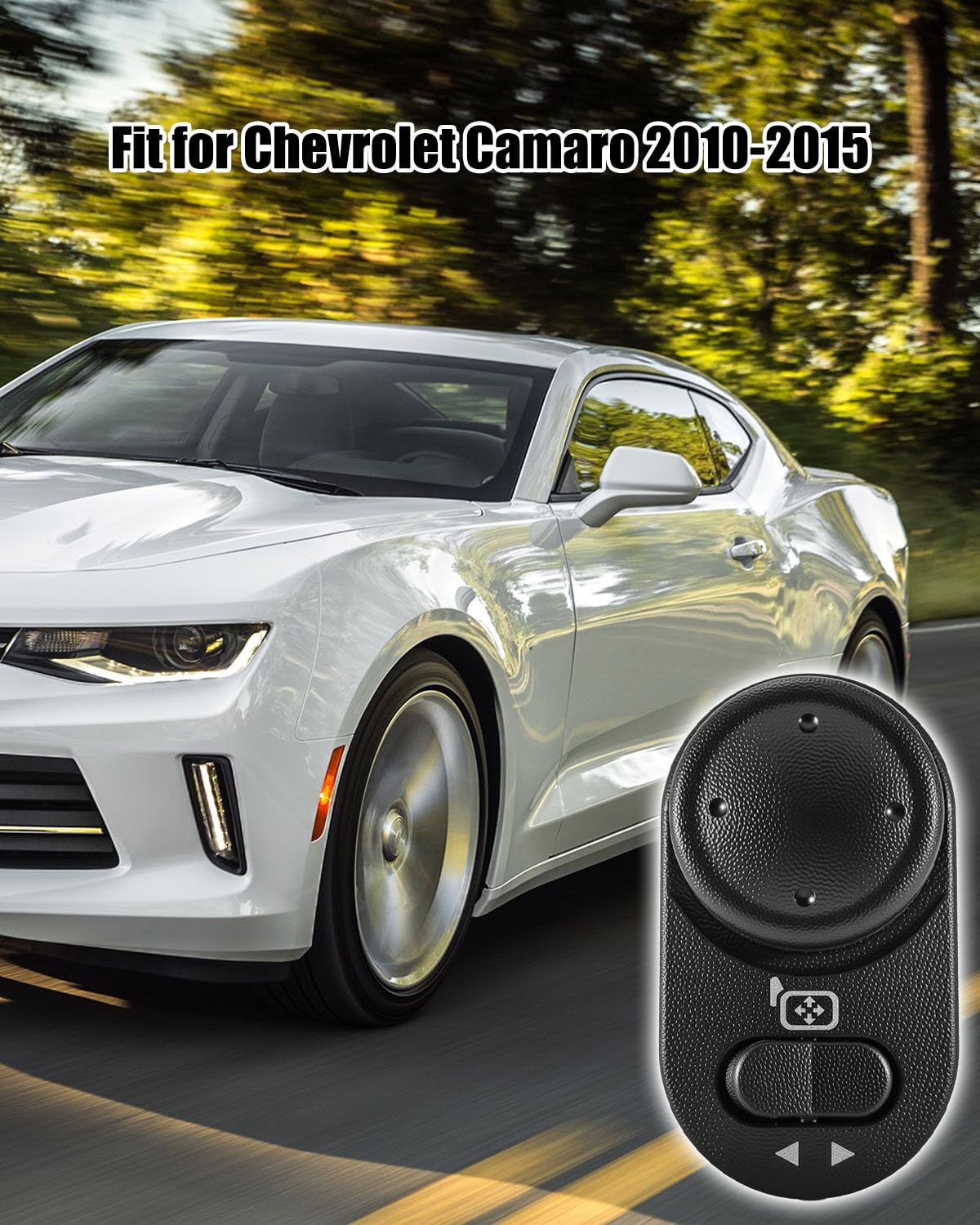 84545374 Power Mirror Switch Control Compatible with Chevrolet Camaro 2010 2011 2012 2013 2014 2015, Left Driver Side Door Replace 92225703