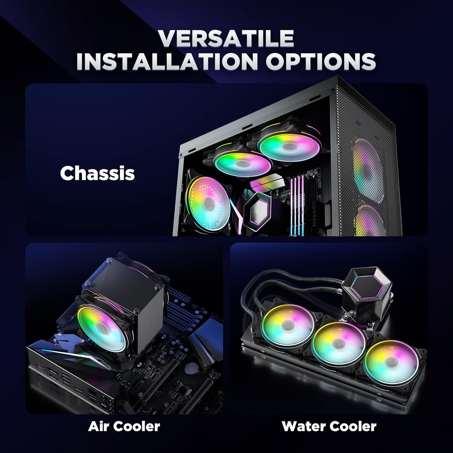 Diagram showing correct and incorrect motherboard ARGB connections
