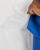 Vista 5 de Landau Abrigo de laboratorio unisex para hombre, ajuste relajado, 5 bolsillos, 4 botones, longitud media, 3174