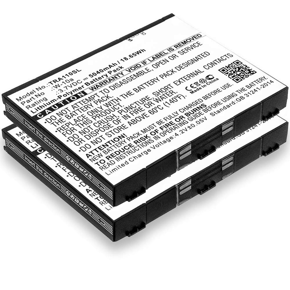 subtel 2x Batteria compatibile con Netgear W-10a, NightHawk M2 | 2x, (5040mAh-3.7V-Litio Polimeri), Router e hotspot mobili Batteria per Netgear W-10a, NightHawk M2, MR2100