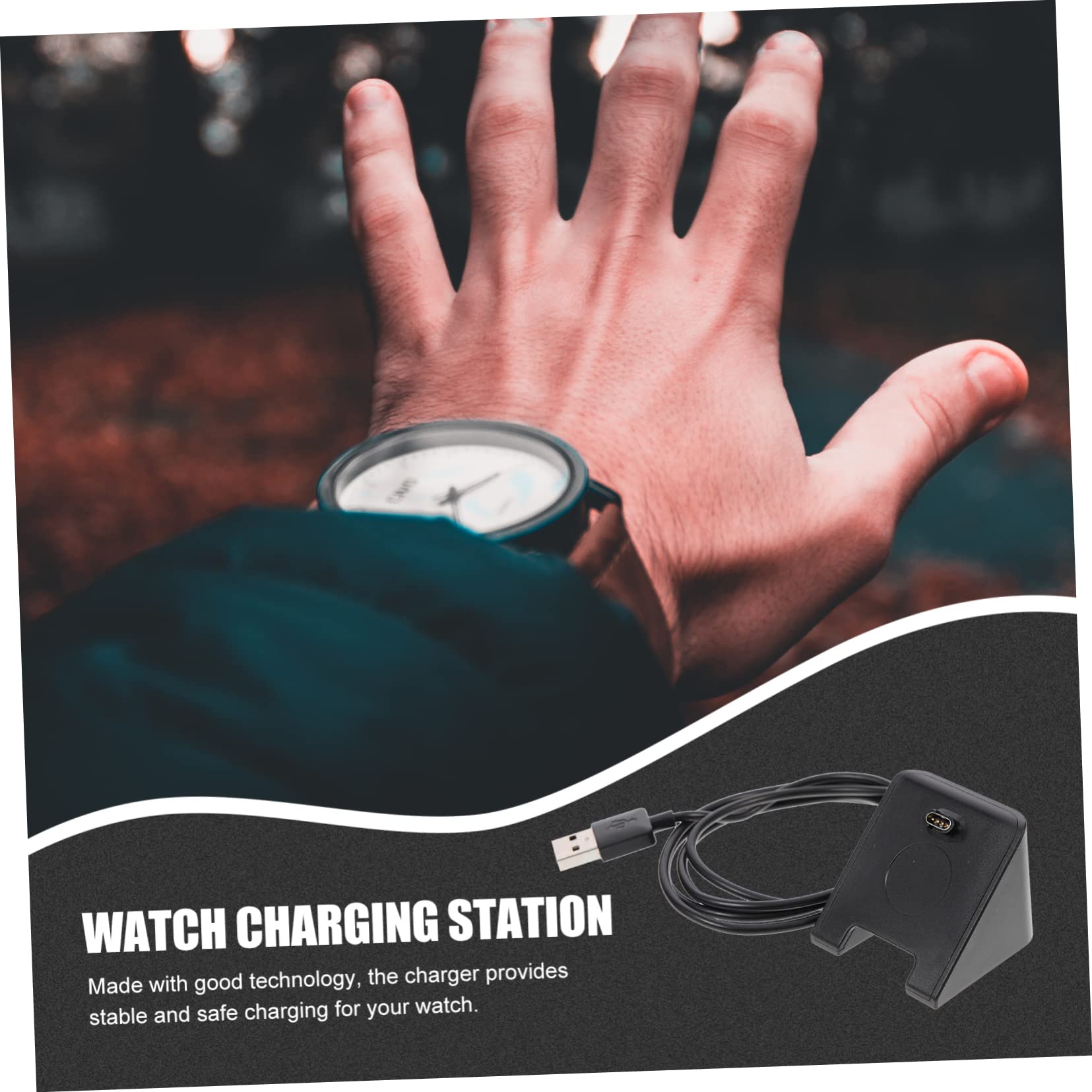 Artibetter 4pièces Chargeur De Montre Intelligent Dock De Chargement Compatible avec Fenix Station De Charge Antidérapante Et Sûre avec Surcharge Circuit