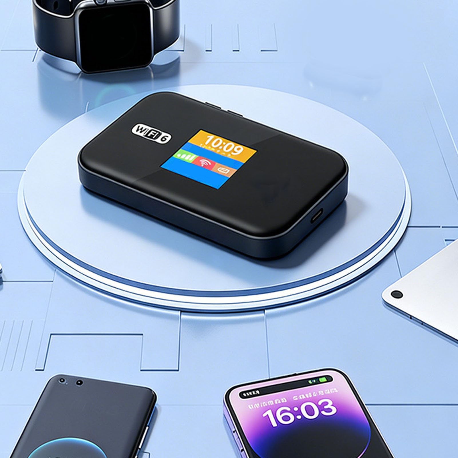 Router WiFi 4G LTE, Mobile Hotspot ABS Dual Band 2.4G 5.8G
