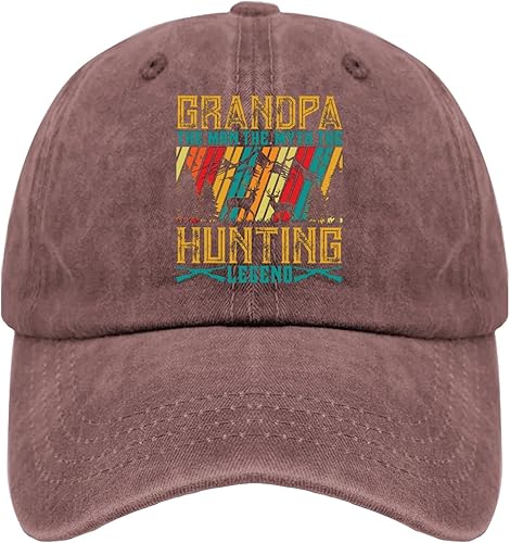 Miniatura 10 de Dad Hats GGRANDPA The MRN The Myth The Hunting Legend Gorra de béisbol, divertida gorra para hombre