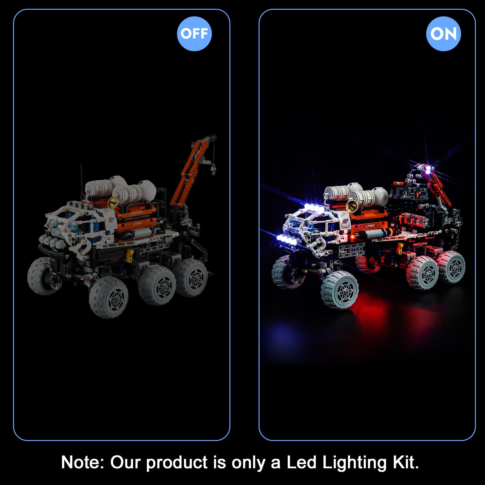 Light Kit for Lego Mars Crew Exploration Rover 42180, Lighting Set for Lego 42180 Mars Crew Exploration Rover - Image 3