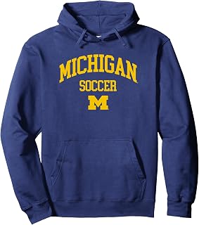 University of Michigan Wolverines U of M Soccer Pullover Hoodie