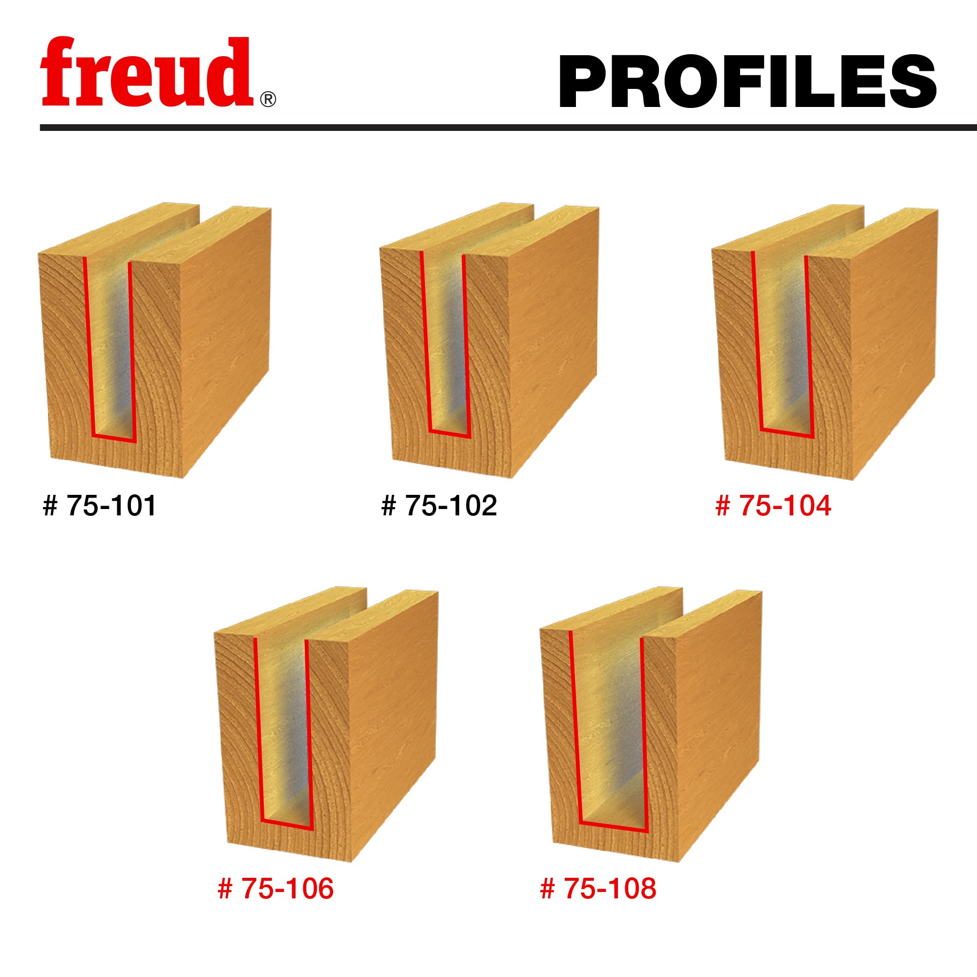 Freud 90-150 - Set di 5 punte a spirale