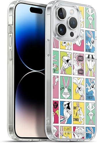 Miniatura 187 de Head Case Designs Funda de gel suave con licencia oficial de Looney Tunes Retro Bugs Bunny compatible con Apple iPhone 11 Pro Max Retro,Blanco y