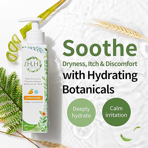 Miniatura 3 de HH Herb & Health Mujeres pH Balance Lavado Femenino - Aceite esencial de planta natural hidratante vaginal para mujeres piel sensible período íntimo