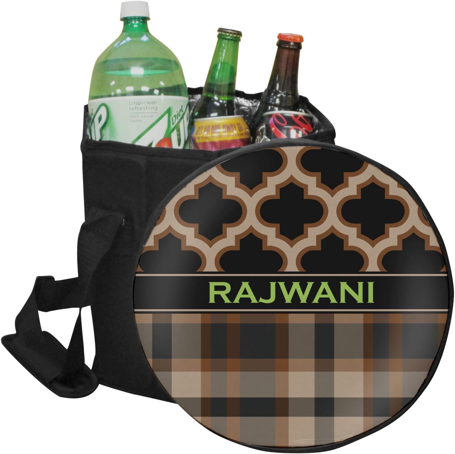 YouCustomizeIt Personalized Moroccan & Plaid Collapsible Cooler & Seat