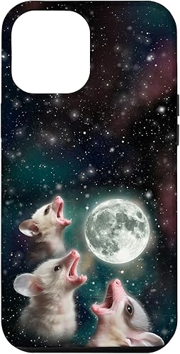 Miniatura 10 de iPhone 11 Three Possum Moon  3 Baby Zarigüeyas aullando Cute Animal Meme Case