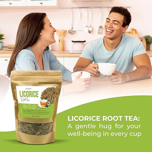 Miniatura 4 de Shilajit ++ Luscious Regaliz Té de hierbas de 1 libra  Sabor dulce  Raíz de regaliz seca de corte suelto y tamizado  Raíz de regaliz seca para té y
