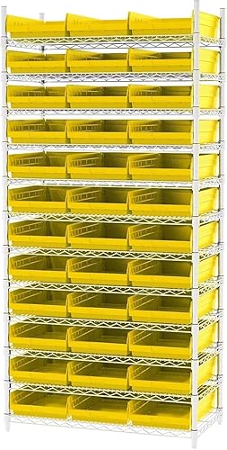 Vista 10 de Akro-Mils 30178 - Caja de plástico para estantes anidados, (18 x 11 x 4 pulgadas), verde, (paquete de 12)