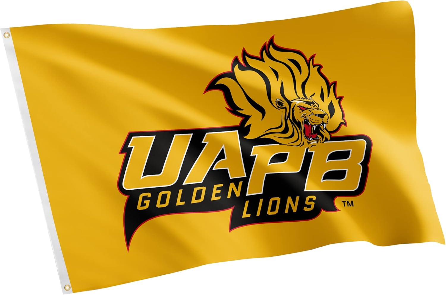 Desert Cactus University of Arkansas at Pine Bluff UAPB Flag - 3 x 5 Feet Golden Lions Banner, Indoor/Outdoor Durable Fabric, 100% Polyester Design (Style 1)