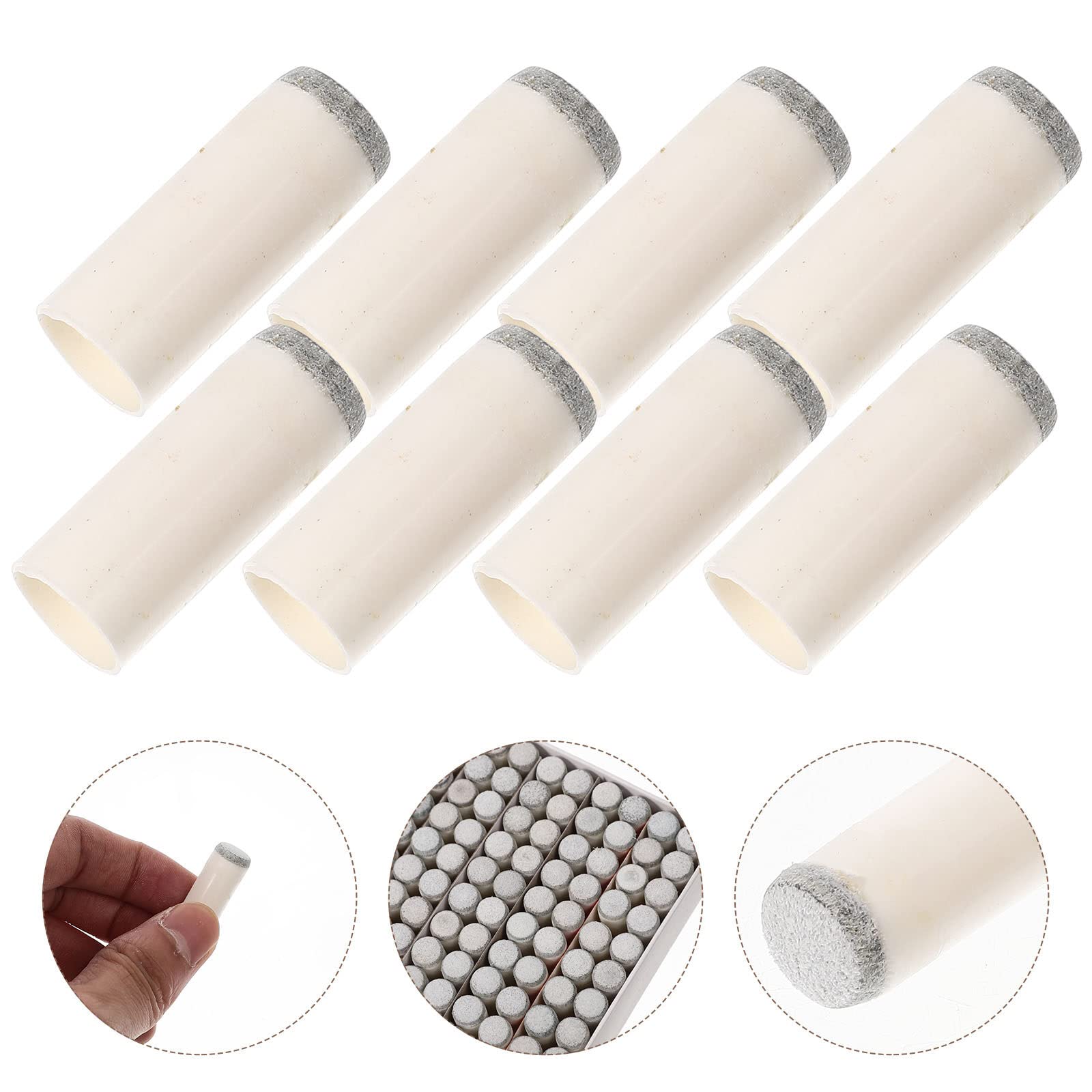 Ejoyous Lot de 10 embouts et embouts de queue de billard en métal - 10 mm - En cuir dur - 11 mm Ejoyous Lot de 10 embouts et embouts de queue de billard en métal - 10 mm - En cuir dur - 11 mm