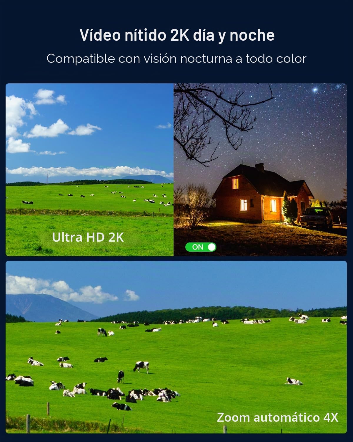 ARENTI 4G LTE Cámara Vigilancia Exterior con SIM Tarjeta, 355° PTZ Cámara Sin Cable con Solar, 2K Cámaras Sin WiFi con Batería 10400 mAh, Detección de Movimiento PIR, Visión Nocturna en Color, IP65