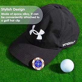 Prodigora SlopeMaster ProGreen Reader - Golf Ball Marker with High Precision Green Reading Aid Golf Accessories for Men Women (Brown&DarkBlue)