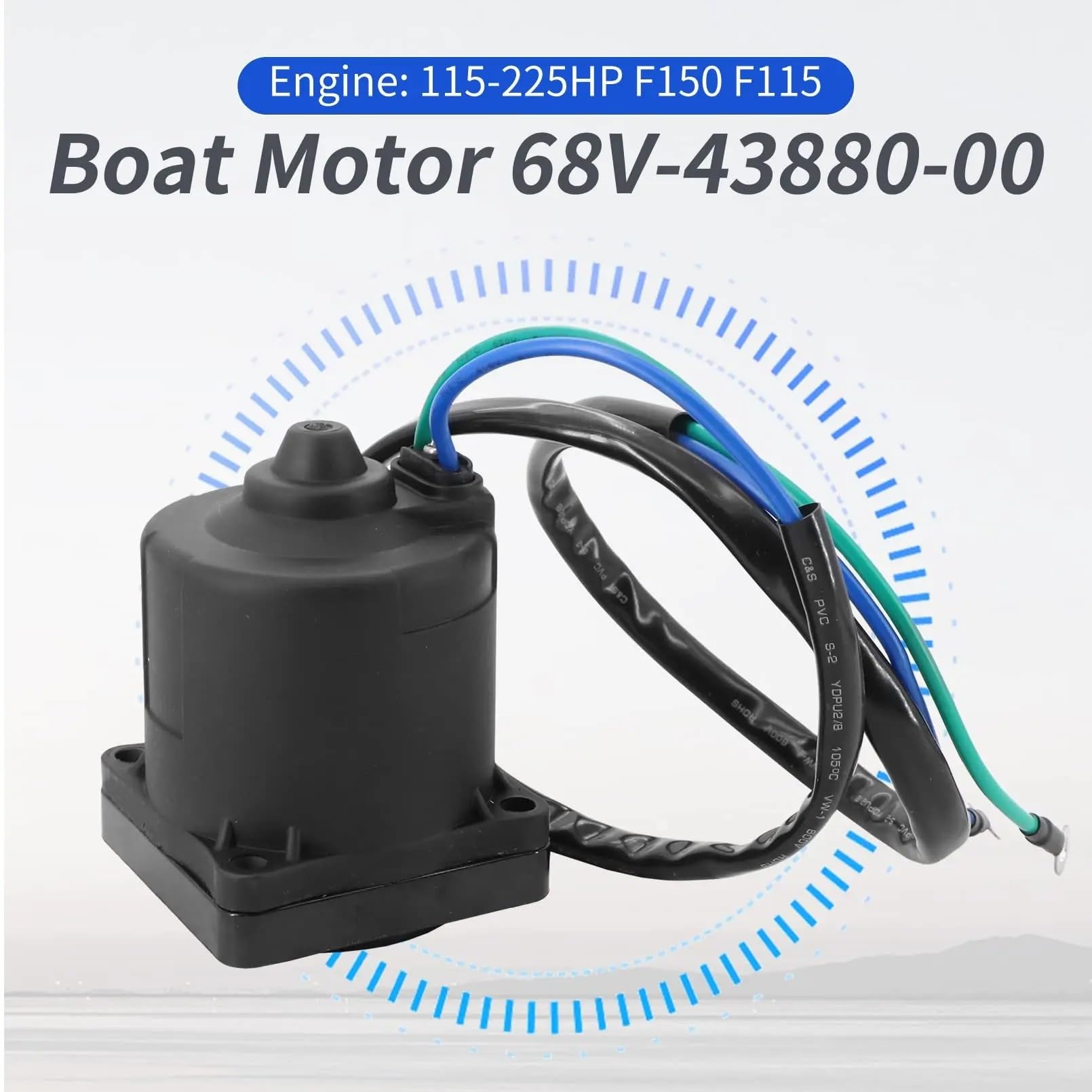 Motorino avviamento 68V-43880-00 01 03 04 67H-43880-00 01 04 64E-43880-00 01 03 04 115-225HP Per F150 F115 19 Per Motore Fuoribordo Tilt Trim Moto