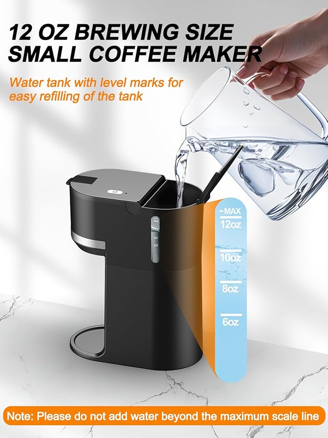 Cafetera de Goteo Portátil para Cápsulas y Café Molido, Capacidad 12 oz miniatura 5