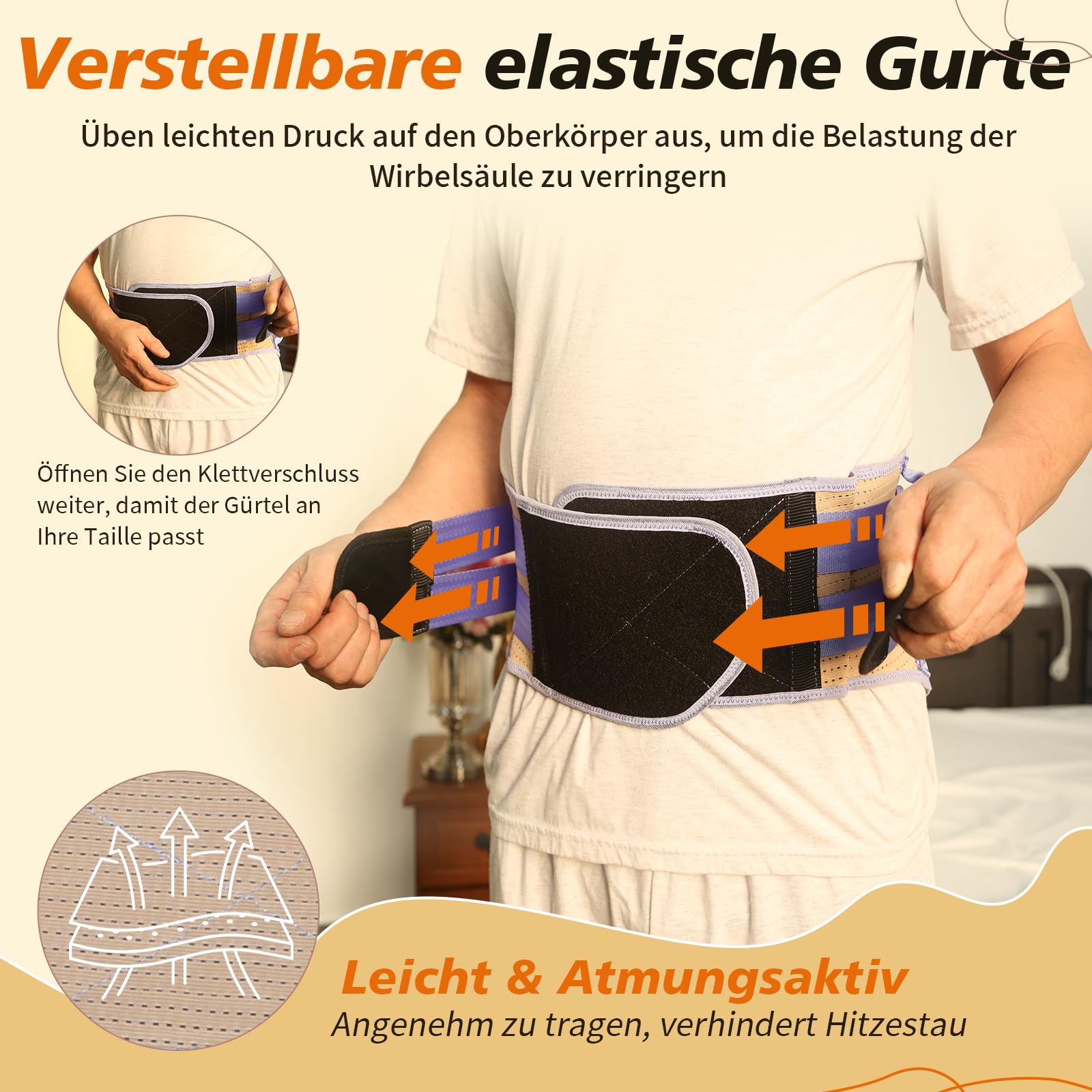 Cintura di cura con manici per il personale infermieristico per alleviare il mal di schiena, cintura di trasferimento fisioterapia, cintura per il sollevamento di pazienti (viola, grandi