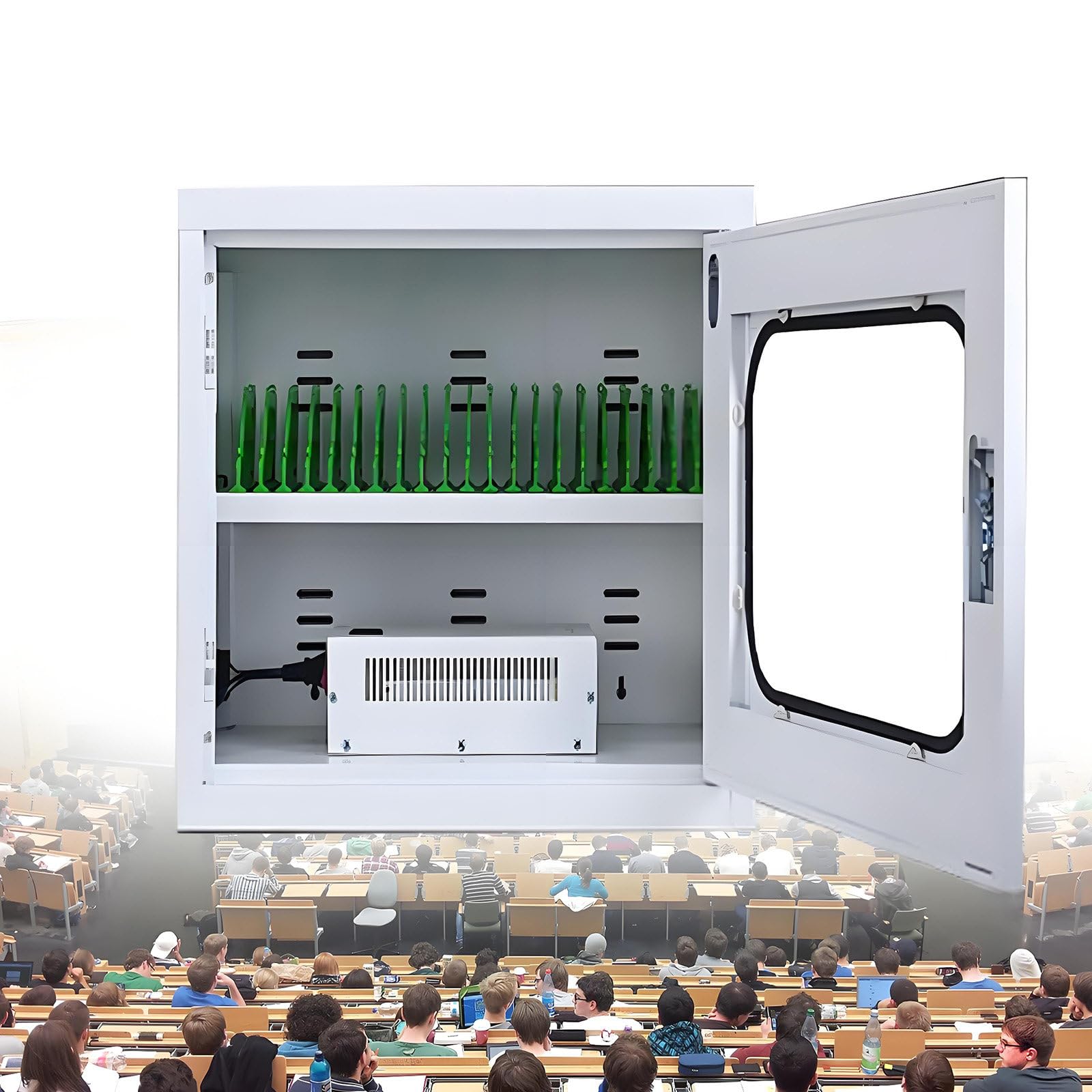 GUTYGIO 20-60 Ports USB Charging Station for Mobile Phones, Rechargeable Storage Locker with 20/30/40/50/60 Slots Ideal for Offices Schools & Events - Efficient Charging Cabinet 20slots