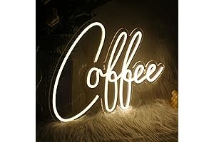 Neon Coffee Sign for Coffee Bar Wall Decor