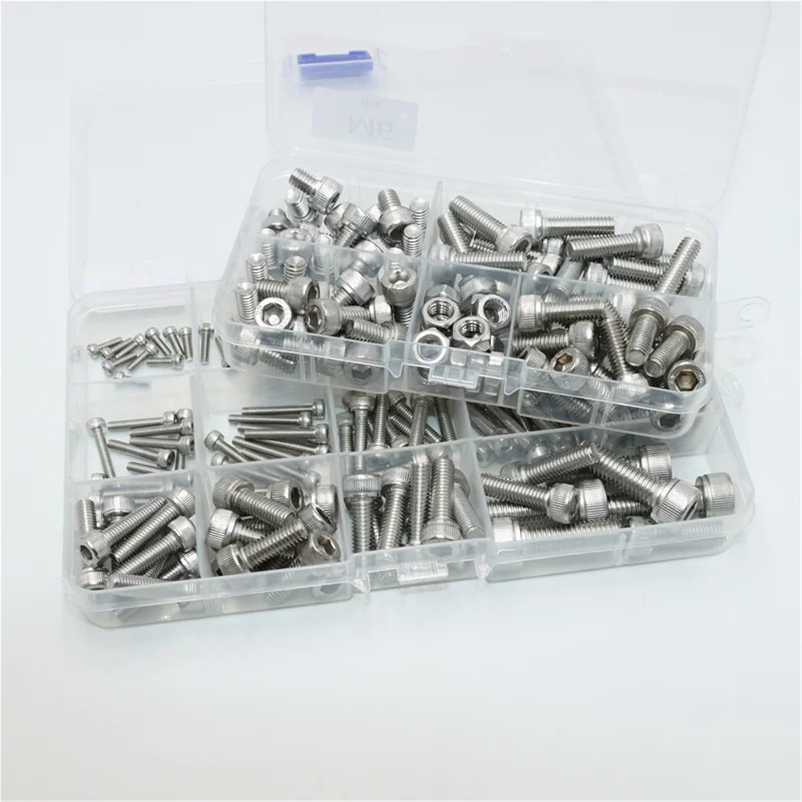 Juego de tornillos cabeza hexagonal M2 .5 M3 M4 M5 M6 M8 304 taza dientes completa acero inoxidable tornillo Allen máquina for tuercas para Electrónica(Screws M2.5-M8)