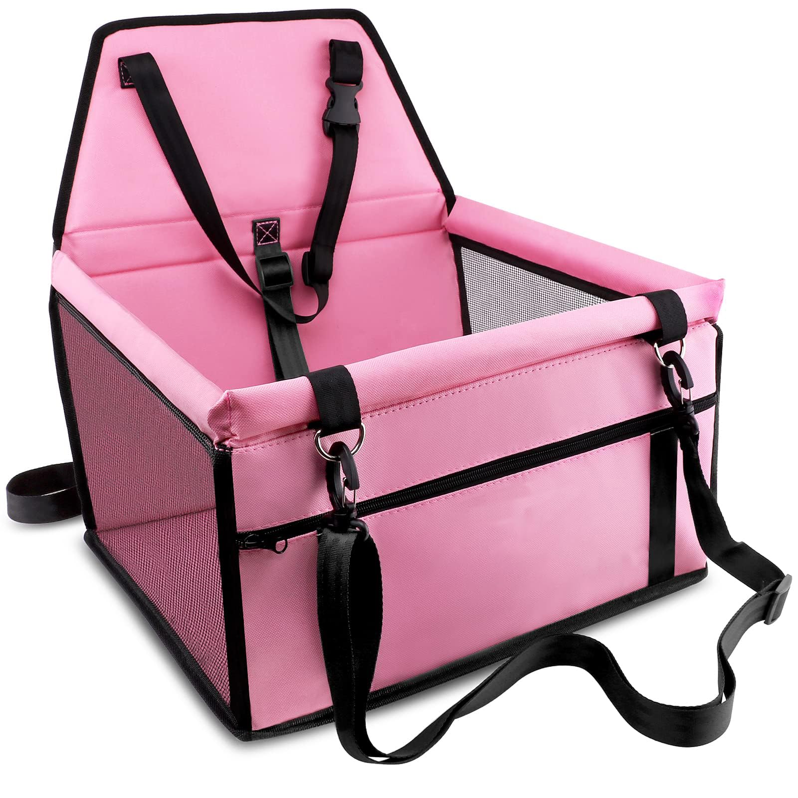 YUANQI Dog Car Seat for Man TGL Euro 6 (Bj. ab 06.2013)，Waterproof Dog Car Seat Booster Seat，Seat Belt，Stable Foldable Car Seat for Puppy Cat Travel，Fits in Front/Back Seat