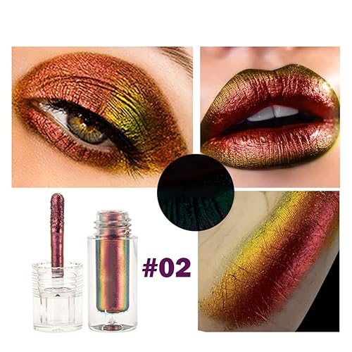 Miniatura 3 de Sombra de ojos líquida de camaleón metálico, sombra de ojos intensa multi-cromo cambiante, de larga duración sin arrugas, maquillaje de sombra de