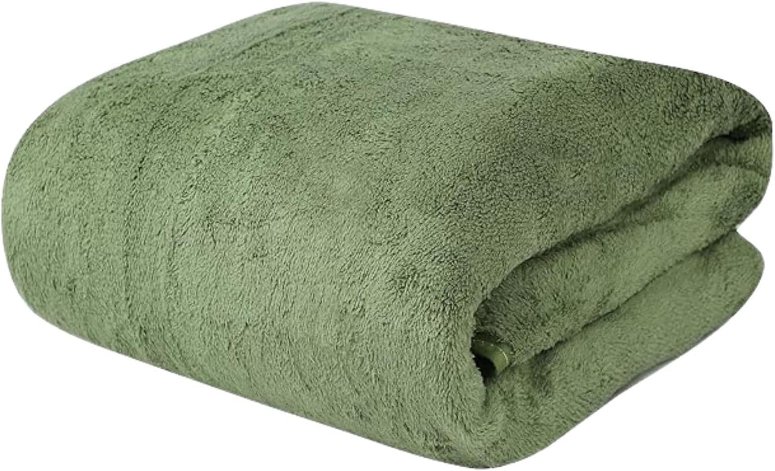 MAXOSHINE Microfiber Towels for Bath Large Size-Super Soft Coral Fleece Bathing Towel with Hook Quick Dry Super Absorbent-Bath Towel for Men and Women-70x140 cm, 350 GSM, Pack of 1