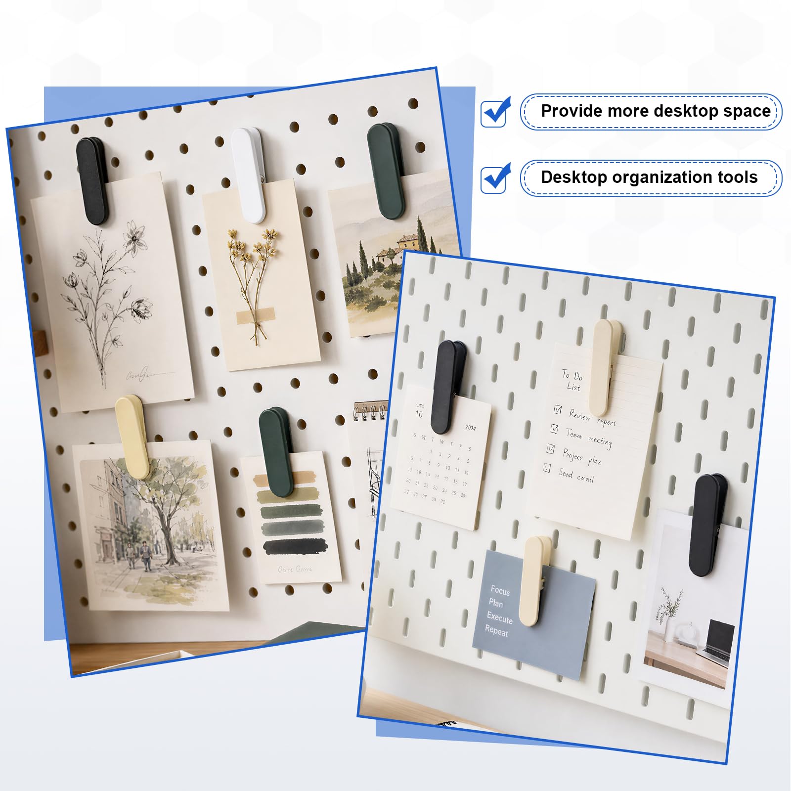 sourcing map Stecktafel-Clips, Metall, Wandaufbewahrung, Stecktafel-Zubehör