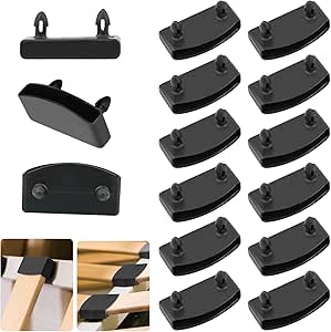 RFYTDCF Embout Latte Sommier, Lot De 20 Supports Pour Sommier à Lattes De Lit 24 Pour Côté Et 12 Pour Le Milieu Pieds Pour Sommier à Lattes Pour Rails Latéraux Accessoires De