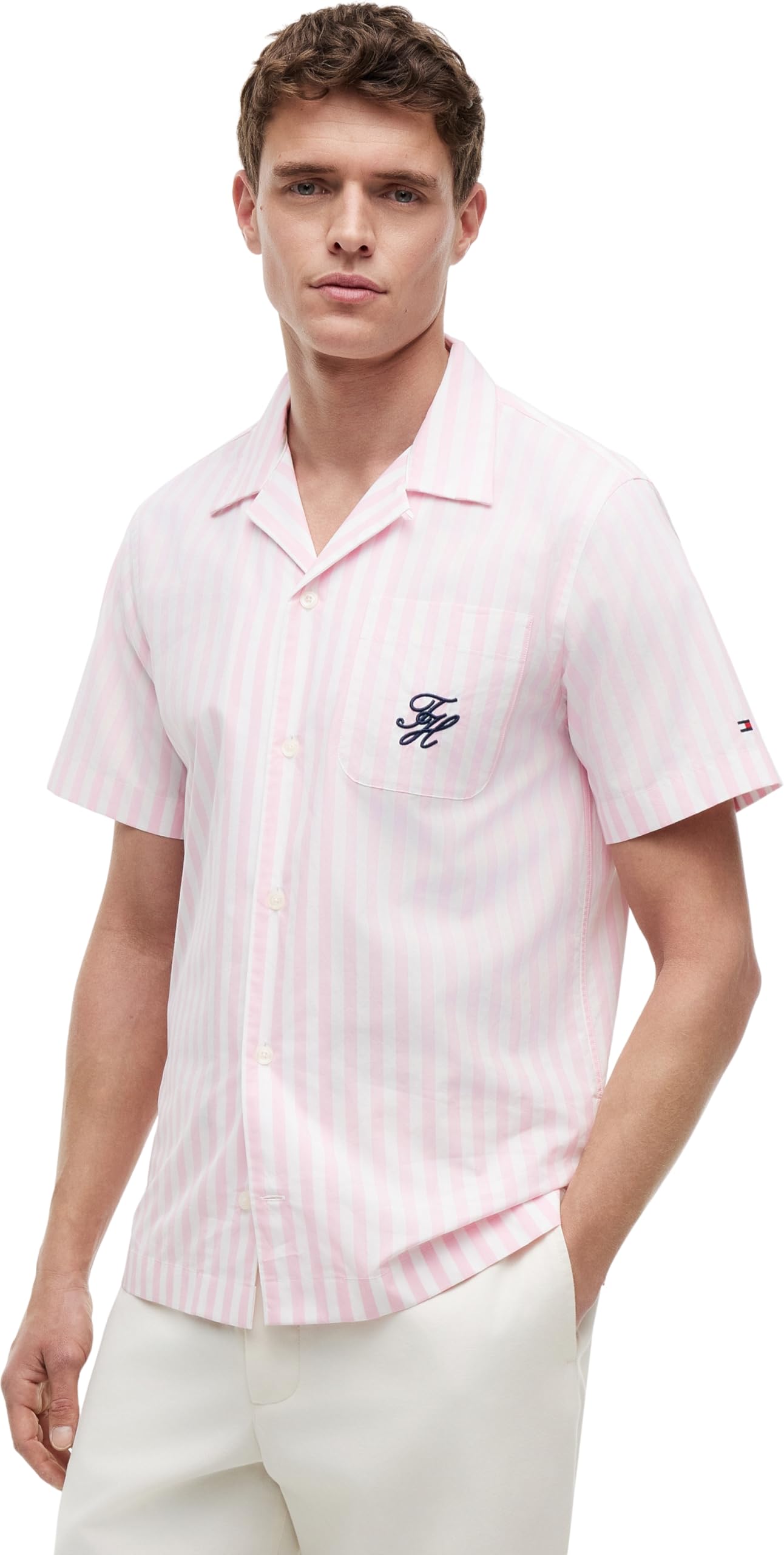 Tommy Hilfiger Papertouch Pop STP Sslv Swimshop Mw0mw42986 Otras Camisas Hombre