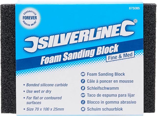Silverline 675085 piankowy blok szlifierski drobne i Med