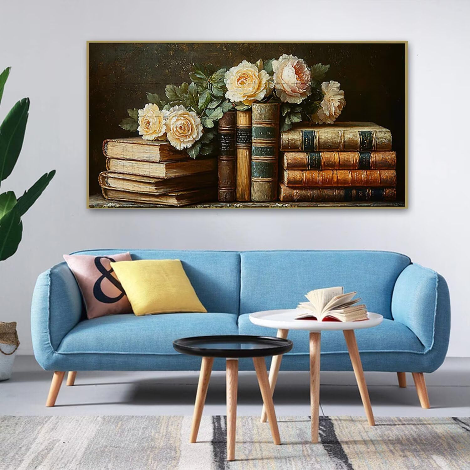 Księga róż - Puzzle 900 sztuk dla dorosłych - Puzzle DIY, kreatywna rozrywka, sztuka nowoczesna, klasyczne puzzle dla dorosłych i młodzieży w wieku 12 lat, pomysł na prezent dla mężczyzn i kobiet 87 x