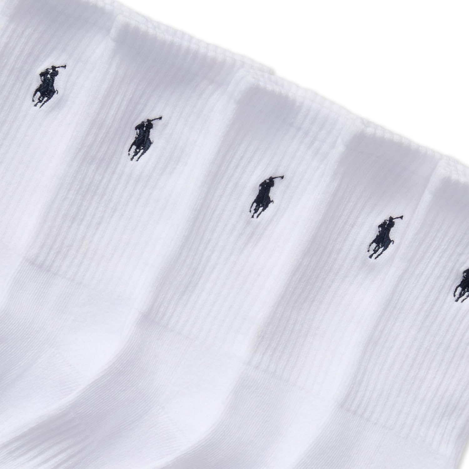 POLO RALPH LAUREN Boys' Athletic Performance Crew Socks - 6 Pair Pack - Soft Cushioned Comfort