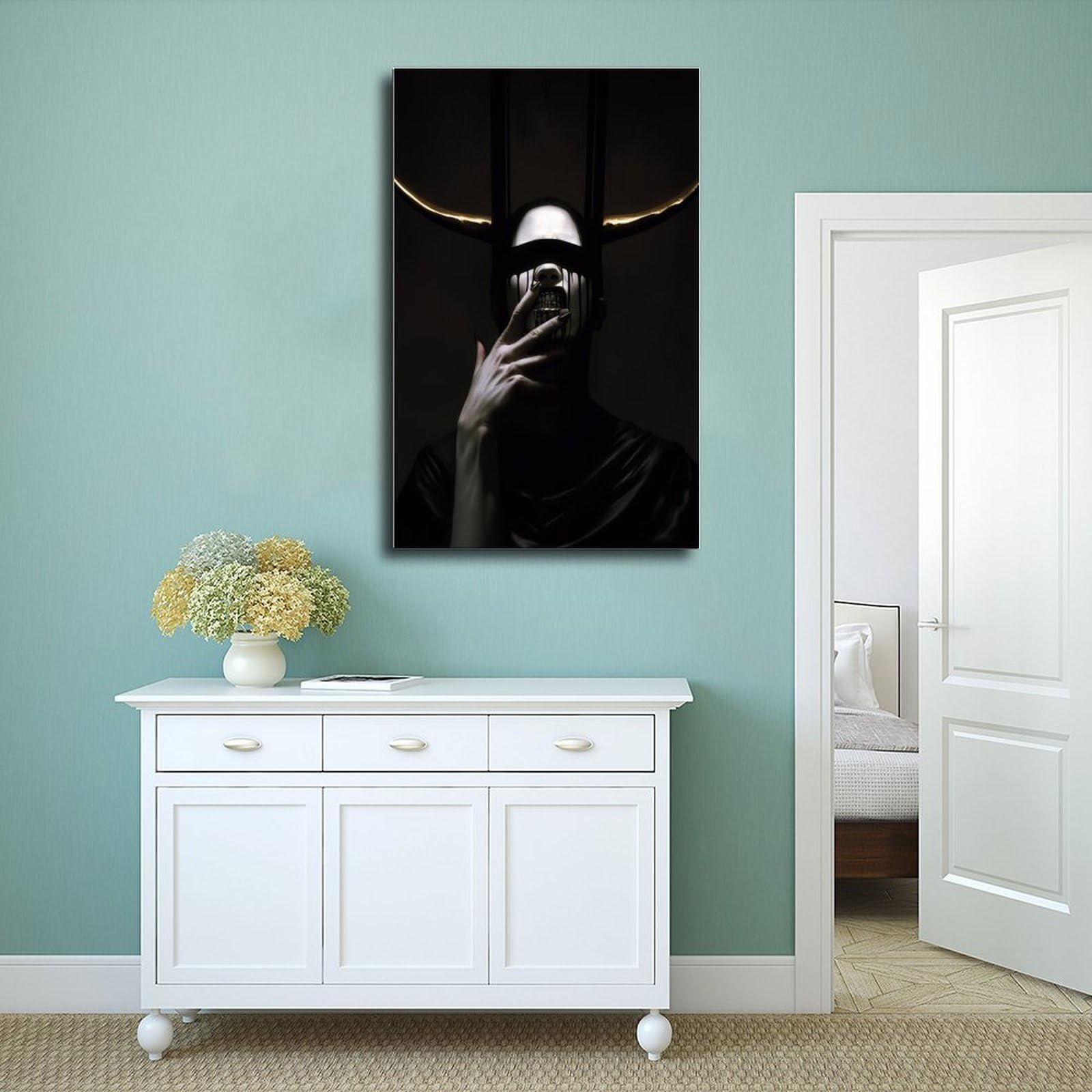 Póster de terror, lienzo artístico, decoración de dormitorio, paisaje, oficina, habitación, regalo, 60 x 90 cm