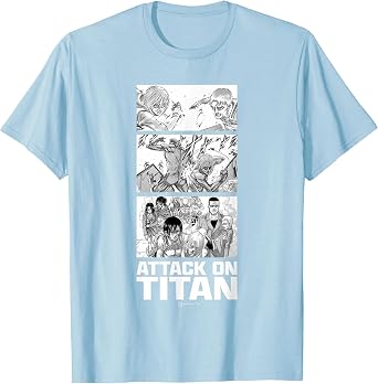 Attack on Titan Annie Leonhart VS Reiner Braun Stack Manga T-Shirt