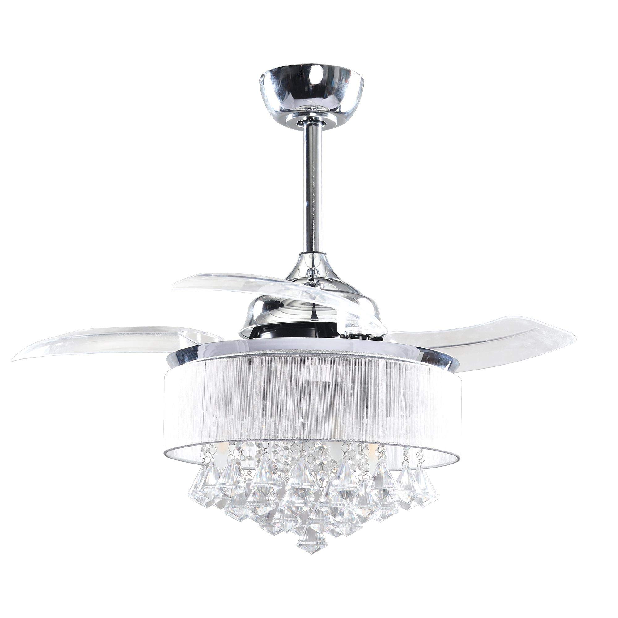 Buy Ceiling Fan With Light And Remote 36 Inch Modern Crystal Ceiling 