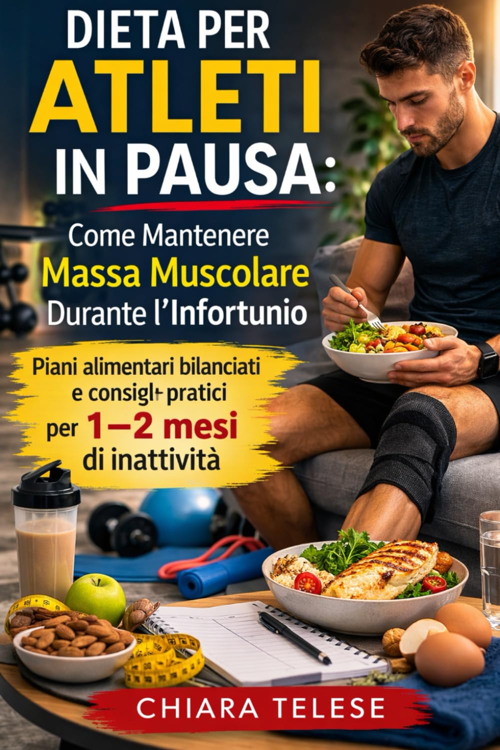 Dieta per Atleti in Pausa Come Mantenere Massa Muscolare Durante l’Infortunio: Piani alimentari bilanciati e consigli pratici per 1–2 mesi di inattività