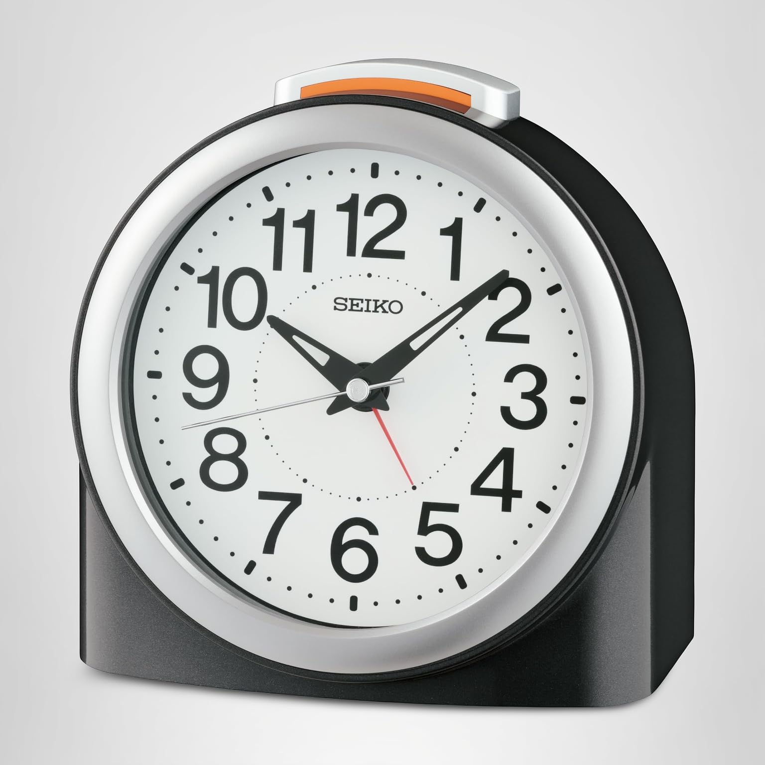Amazon.com: SEIKO QHE211KLH Non Ticking Bedroom Alarm Clock, Black