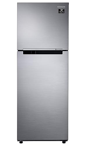 Samsung 253 L 2 Star with Inverter Double Door Refrigerator (RT28A3052S8/HL, Elegant Inox), Silver