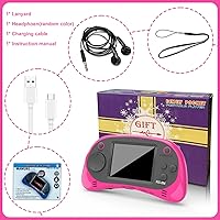 Vista 7 de Handheld Games for Kids -16 Bit Retro Video Game with 220 HD Electronic Games - 2.5'' IPS Portable Travel Game Gifts for Boys Girls Ages 4-12