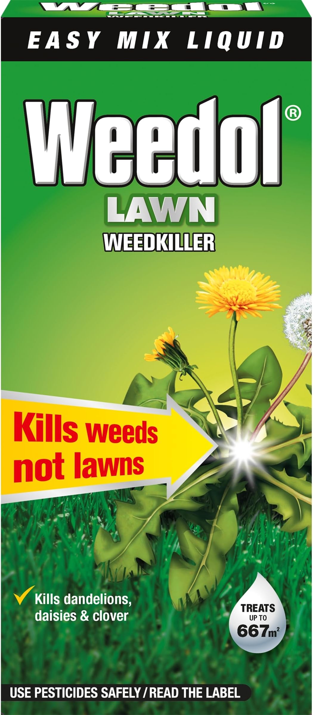 Weedol Lawn Weedkiller Easy Mix Liquid Concentrate 1L