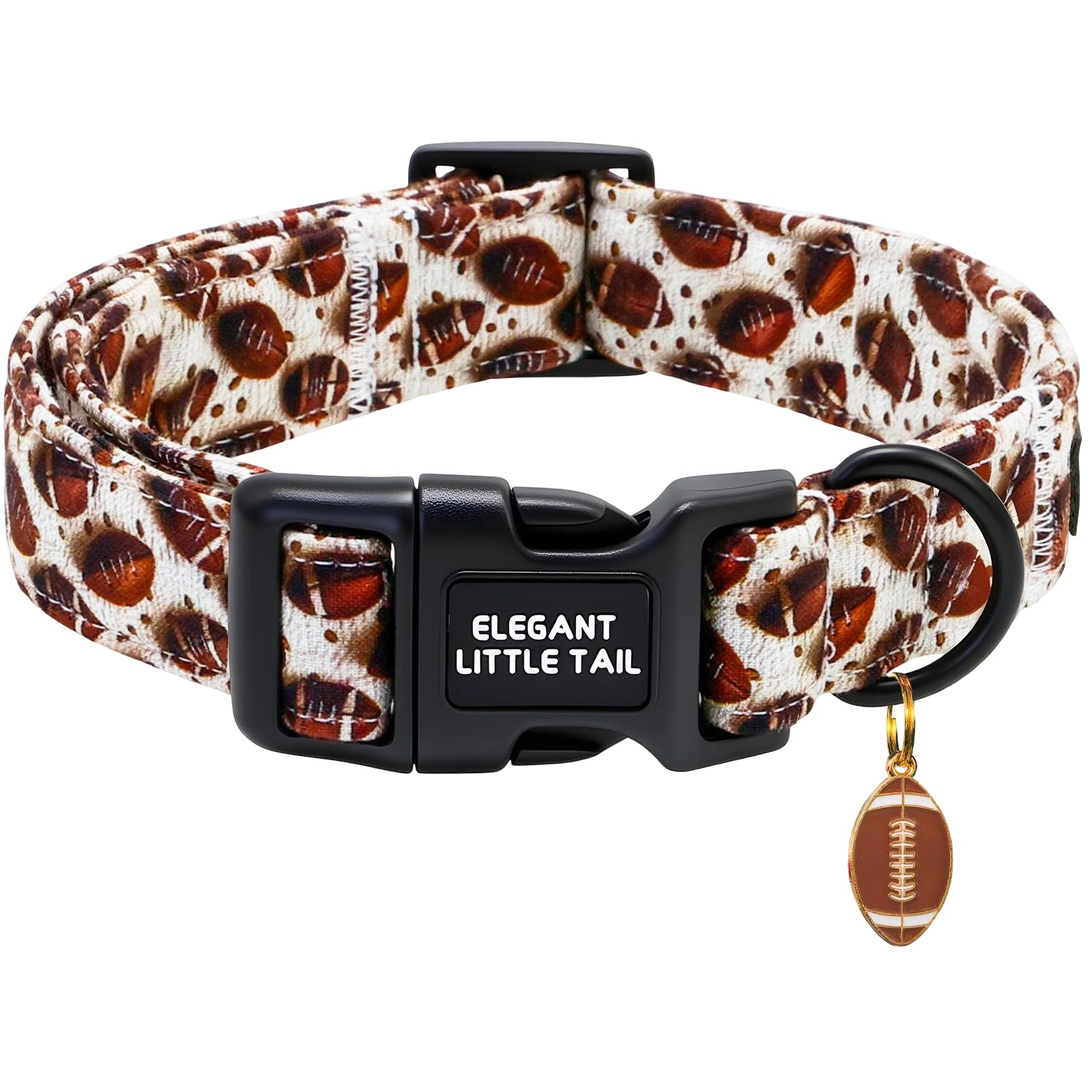 Collier pour chien en coton souple pour les balades et sorties au parc