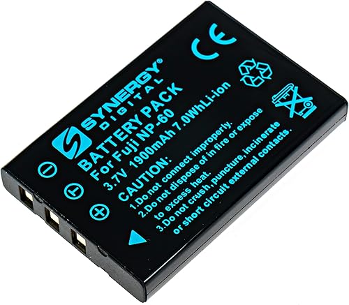 Synergy Digital Batería de cámara, compatible con cámara digital Traveler NP-60, (iones de litio, 3.7 V, 1050 mAh) ultra alta capacidad, repuesto