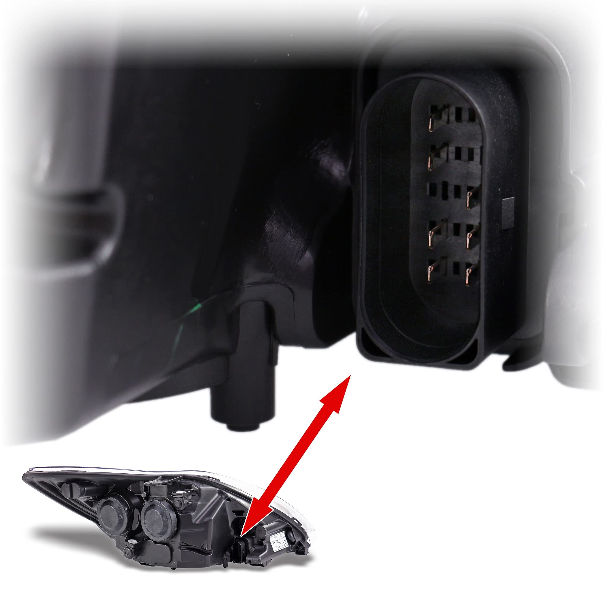BESTPRICE 2x fari principali anteriori sinistro + destro H1 / H7, compatibile con FORD FOCUS Mk2 (DA_, HCP, DP) (DB_, FCH, DH) (DA_, FFS, DS)