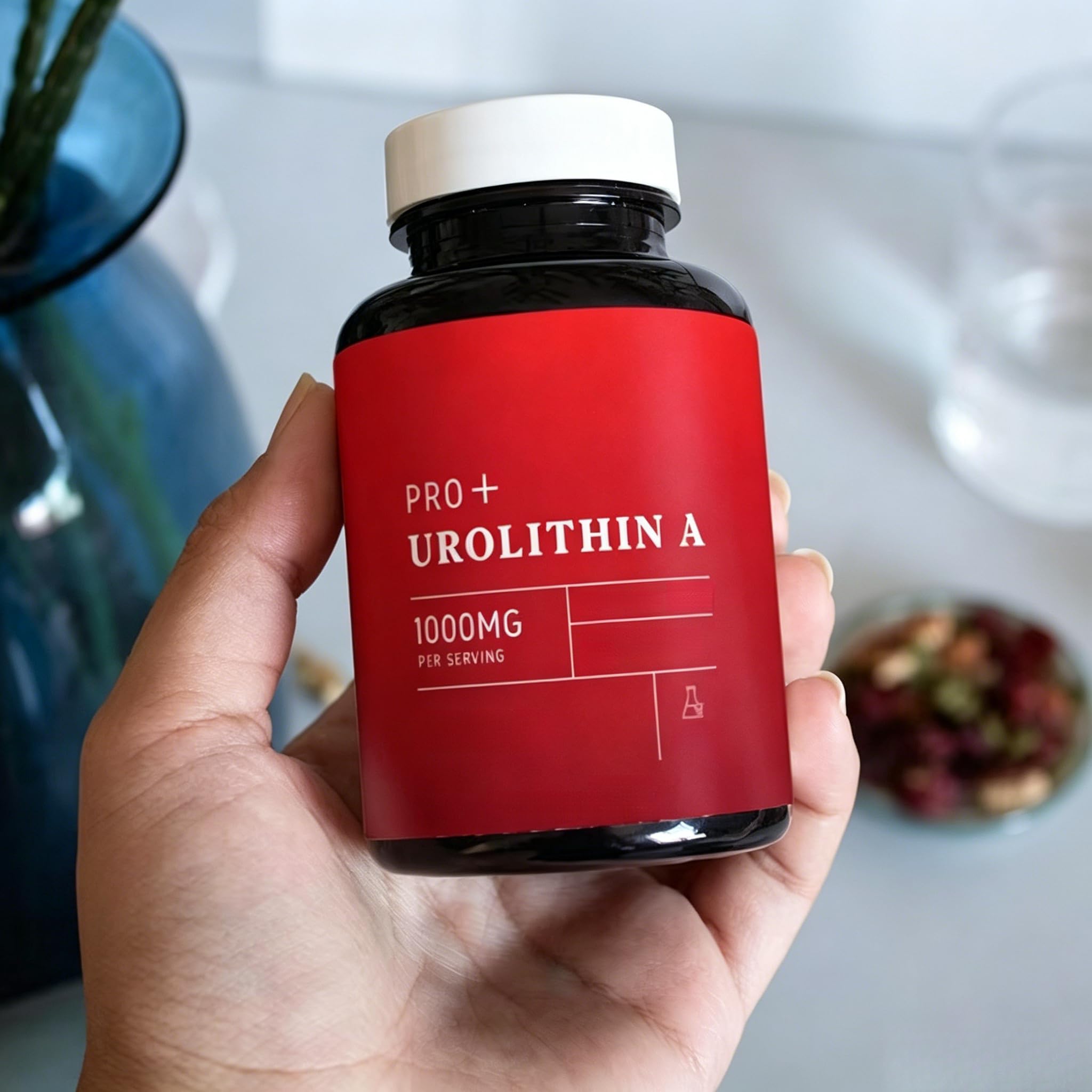 Urolitina A 1000mg (98,9% purezza), rinnovamento cellulare e supporto mitocondriale, sostegno muscolare ad alta concentrazione